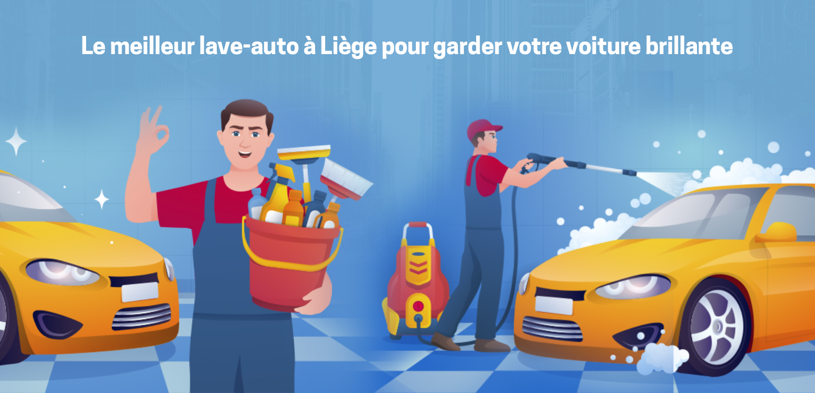 prélavage de voiture à Liège